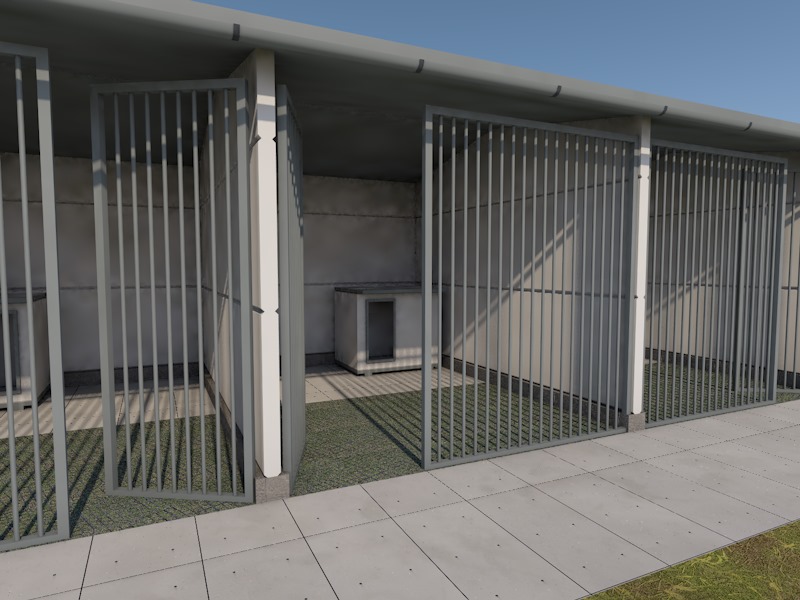 Könnyűszerkezetes kennel